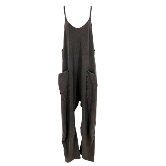 Free People Movement Hot Shot Onesie Black Size Medium - Picture 1 of 15